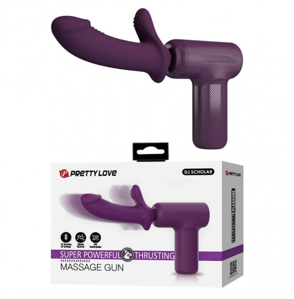 Pretty Love - DJ SCHOLAR Fully Automatic Thrusting Massage Gun (Chargeable - Purple) Pretty Love - DJ SCHOLAR Fully Automatic Thrusting Massage Gun (Chargeable - Purple)